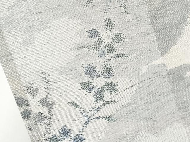 平和屋着物＊夏物　紗紬　枝花文　正絹　逸品　CABG3266tx