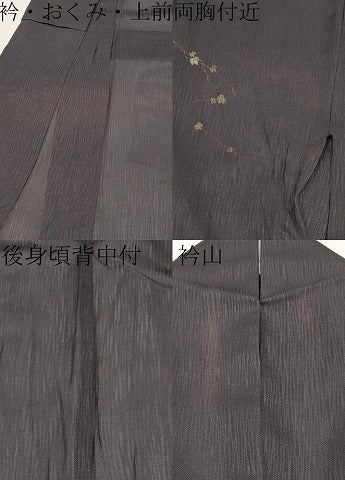 平和屋着物＊夏物　訪問着　紗　瓢箪蔦の葉文　暈し染め　金銀彩　正絹　逸品　CABG3269tx