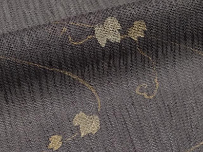 平和屋着物＊夏物　訪問着　紗　瓢箪蔦の葉文　暈し染め　金銀彩　正絹　逸品　CABG3269tx