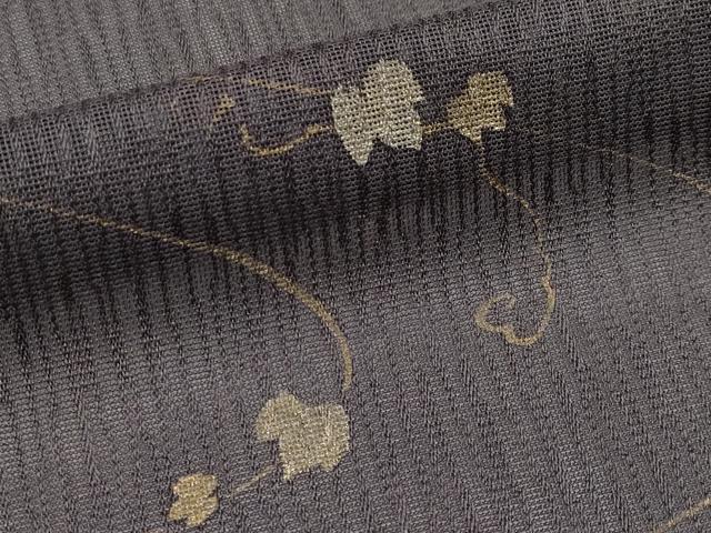 平和屋着物＊夏物　訪問着　紗　瓢箪蔦の葉文　暈し染め　金銀彩　正絹　逸品　CABG3269tx