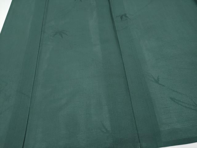 平和屋着物＊夏物　色無地　笹竹紋紗　天鵞絨色　正絹　逸品　CABG3272tx