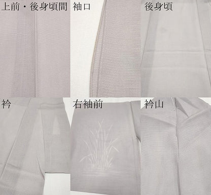 平和屋着物＊夏物　訪問着　絽　木賊文　正絹　逸品　CABG3280tx
