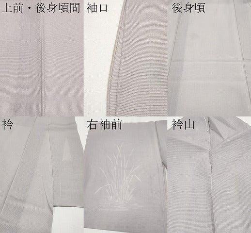 平和屋着物＊夏物　訪問着　絽　木賊文　正絹　逸品　CABG3280tx