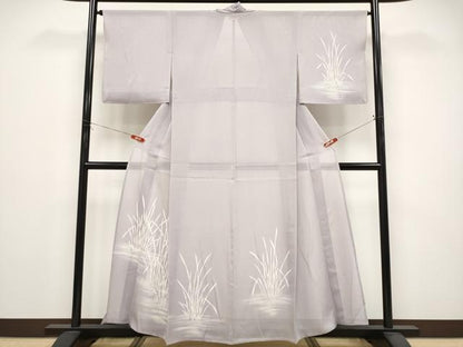 平和屋着物＊夏物　訪問着　絽　木賊文　正絹　逸品　CABG3280tx