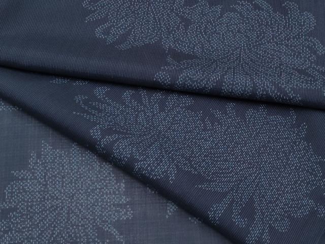平和屋着物＊夏物　小紋　紗　乱菊　正絹　逸品　CABG3282tx