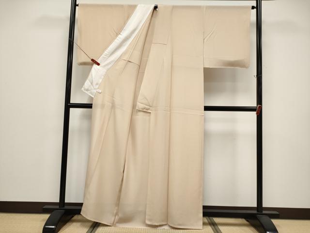 平和屋着物＊夏物　色無地　絽　洗柿色　正絹　逸品　CABG3285tx