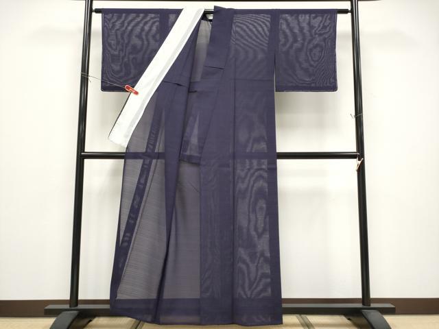 平和屋着物＊夏物　色無地　変わり絽　黒紅色　洗える着物　未使用　CABG3301tx