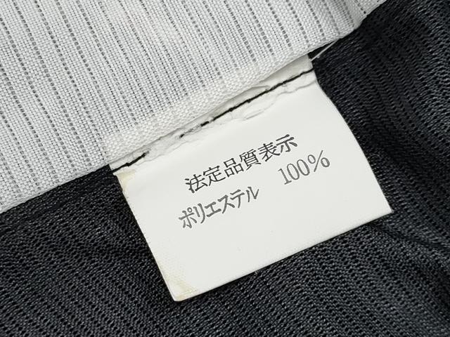 平和屋着物＊夏物　小紋　絽　糸車　黒地　洗える着物　CABG3302tx