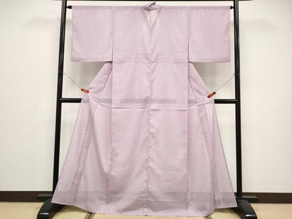 平和屋着物＊夏物　小紋　絽　あられ文　洗える着物　CABG3303tx
