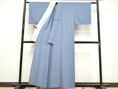 平和屋着物＊夏物　色無地　絽縮緬　紅掛空色　正絹　逸品　未使用　CABG3304tx