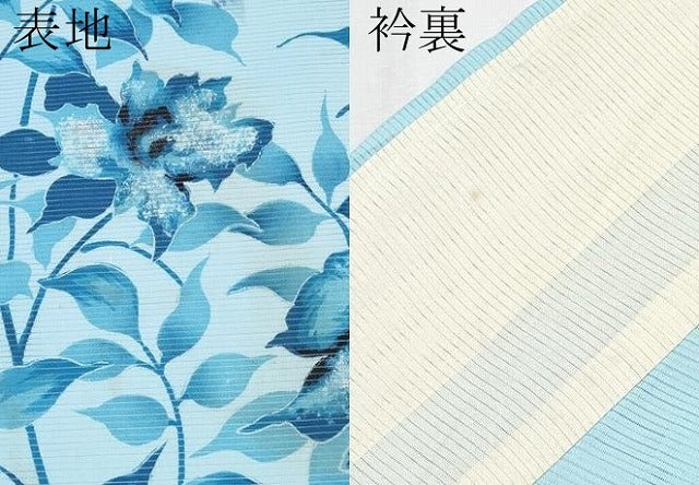 平和屋着物＊夏物　訪問着　絽　枝花文　洗える着物　CABG3314tx