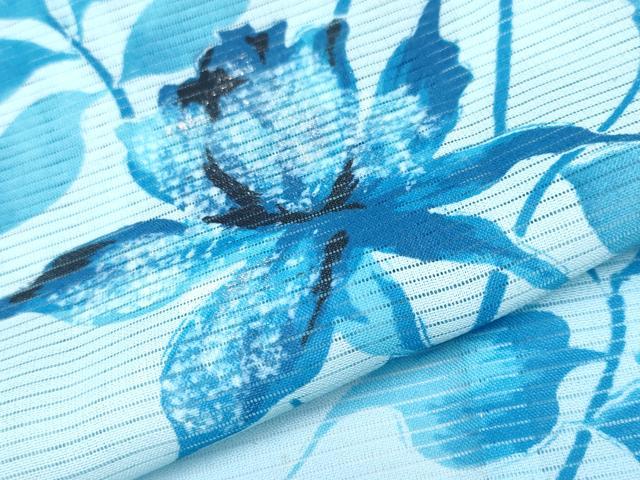 平和屋着物＊夏物　訪問着　絽　枝花文　洗える着物　CABG3314tx