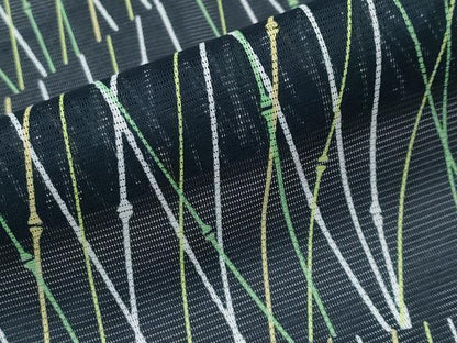 平和屋着物＊夏物　小紋　絽　竹並び　洗える着物　未使用　CABG3315tx