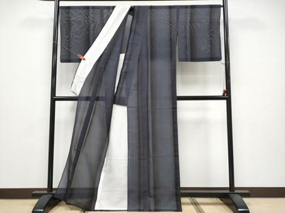 平和屋着物＊夏物　本場大島紬　夏大島　間道　正絹　逸品　CABG3319tx