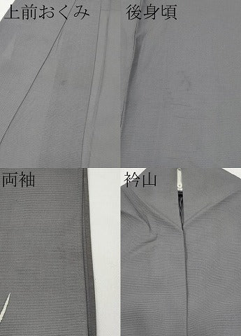 平和屋着物＊夏物　訪問着　絽　木賊文　暈し染め　金銀彩　正絹　逸品　CABG3327tx