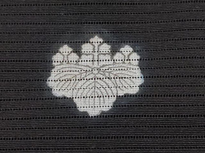 平和屋着物＊夏物　黒留袖　絽　総刺繍　尾長鳥　金銀糸　正絹　逸品　CABG3329tx