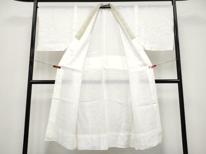 平和屋着物＊夏物　長襦袢　白地　麻　逸品　CABG3330tx