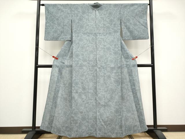平和屋着物＊夏物　小紋　更紗唐草文　CABG3331tx
