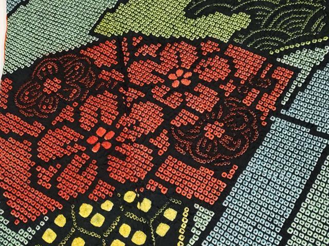 平和屋着物●豪華振袖　総絞り　地紙吉祥花文　正絹　逸品　CABG3351tx