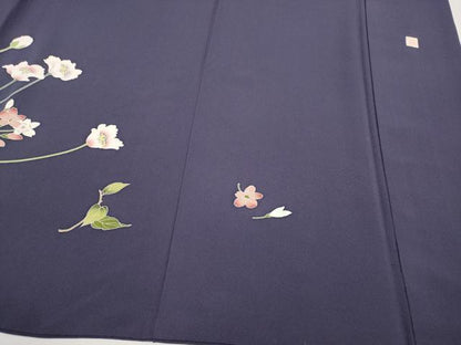 平和屋着物●訪問着　作家物　草花文　正絹　逸品　CABG3354tx