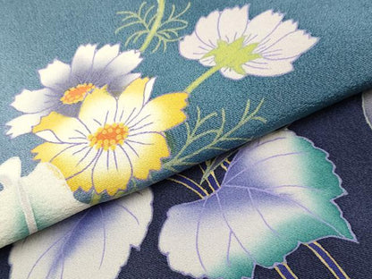 平和屋着物●巨匠　前田華清　手描き　訪問着　草花文　暈し染め　正絹　逸品　CABG3356tx