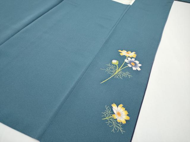 平和屋着物●巨匠　前田華清　手描き　訪問着　草花文　暈し染め　正絹　逸品　CABG3356tx