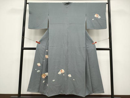 平和屋着物●訪問着　刺繍　椿花文　正絹　逸品　未使用　CABG3360tx
