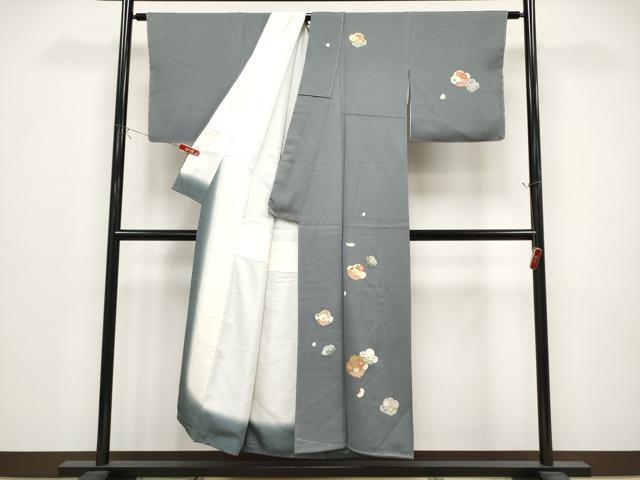 平和屋着物●訪問着　刺繍　椿花文　正絹　逸品　未使用　CABG3360tx
