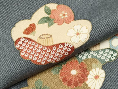 平和屋着物●訪問着　刺繍　椿花文　正絹　逸品　未使用　CABG3360tx