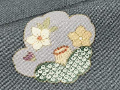 平和屋着物●訪問着　刺繍　椿花文　正絹　逸品　未使用　CABG3360tx
