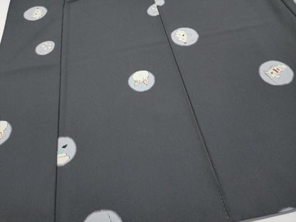 平和屋着物●小紋　兎　鯉のぼり　洗える着物　CABG3361tx