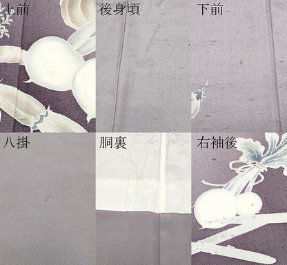 平和屋着物●訪問着　作家物　紬地　成り物　正絹　逸品　CABG3371tx