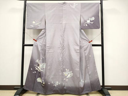 平和屋着物●訪問着　作家物　紬地　成り物　正絹　逸品　CABG3371tx