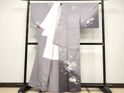 平和屋着物●訪問着　作家物　紬地　成り物　正絹　逸品　CABG3371tx