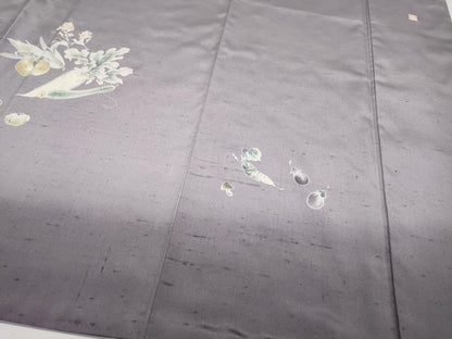 平和屋着物●訪問着　作家物　紬地　成り物　正絹　逸品　CABG3371tx