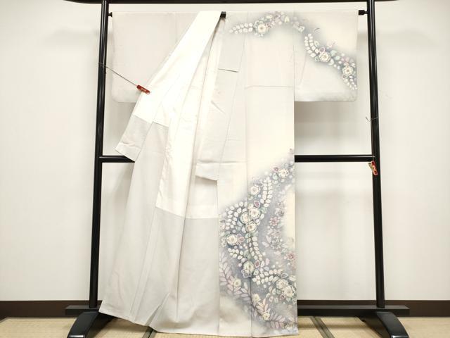 平和屋着物●越後十日町の一流染匠　桐屋・翠山工房　訪問着　辻が花　絞り　暈し染め　正絹　逸品　CABG3374tx