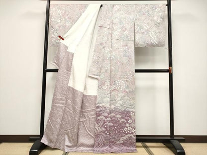 平和屋着物●訪問着　総絞り　御所解文　正絹　逸品　CABG3381tx