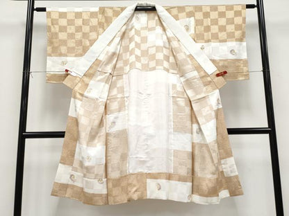 平和屋着物●長襦袢　無双仕立て　作家物　ひょっとこ　おかめ　正絹　逸品　CABG3390tx