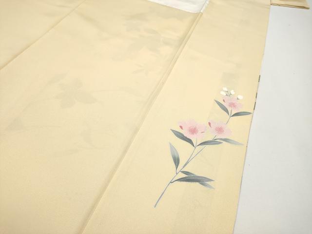 平和屋着物●訪問着　枝花文　暈し染め　金彩　正絹　逸品　CABG3396tx