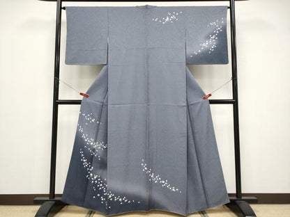 平和屋着物●訪問着　舞花文　暈し染め　正絹　逸品　CABG3404tx