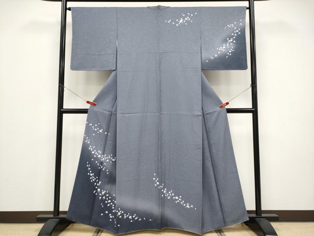 平和屋着物●訪問着　舞花文　暈し染め　正絹　逸品　CABG3404tx