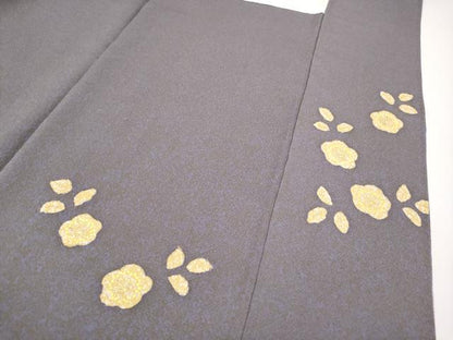 平和屋着物●京友禅の第一人者　松井青々　訪問着　駒刺繍　道長草花文　金彩　正絹　逸品　CABG3406tx