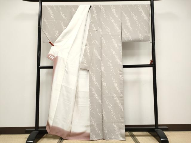 平和屋着物●上質な小紋　舞花びら　やまと誂製　正絹　逸品　CABG3408tx