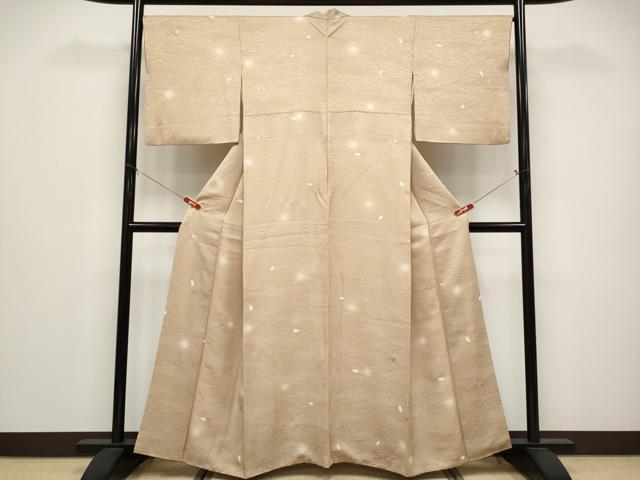平和屋着物●上質な小紋　舞花びら　蛍暈し　金彩　鈴乃屋扱い　正絹　逸品　CABG3409tx