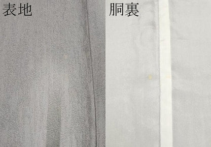 平和屋着物●上質な小紋　竹　暈し染め　正絹　逸品　CABG3420tx
