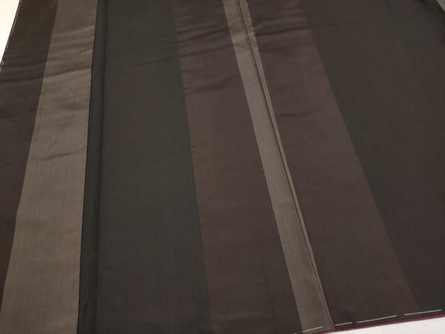 平和屋着物●本場縞大島紬 名匠たかし 泥染め 絹街道 証紙付き 正絹 逸品 未使用 CABG3424tx