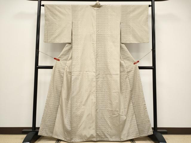平和屋着物●結城紬 100亀甲 間道 正絹 逸品 CABG3425tx