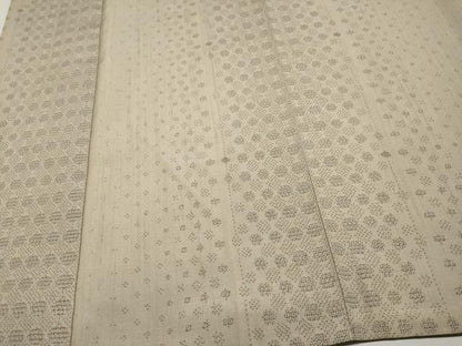 平和屋着物●結城紬 100亀甲 間道 正絹 逸品 CABG3425tx