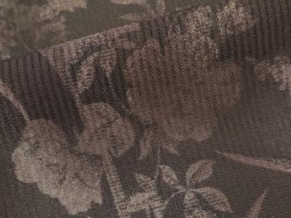 平和屋着物＊夏物　小紋　縦絽　草花文　暈し染め　洗える着物　CABG3430tx