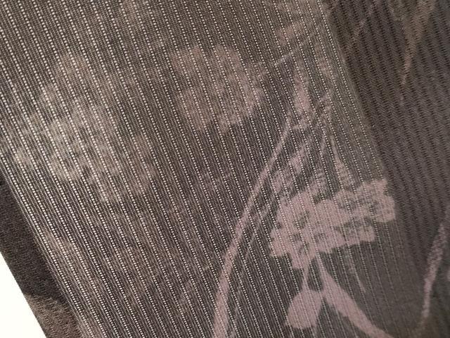 平和屋着物＊夏物　小紋　縦絽　草花文　暈し染め　洗える着物　CABG3430tx